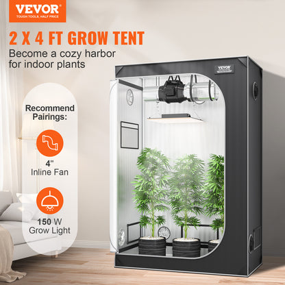 VEVOR 2×4 Grow Tent, 48×24×72 in. | Viva