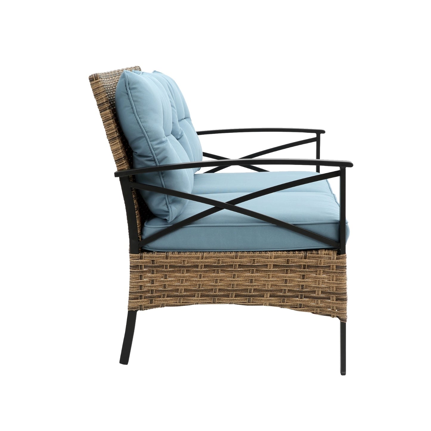 🏡 Viva Solstice™ 4-Piece Patio Sectional Low Dining Sofa Set – Redefining Outdoor Sophistication