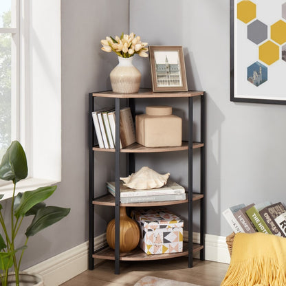 Viva Essentials: 4-Tier Corner Shelf for Smart and Stylish Living