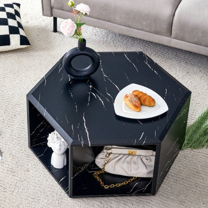 Hexagonal Coffee Table with Storage – 3 Colors | Viva Nexus