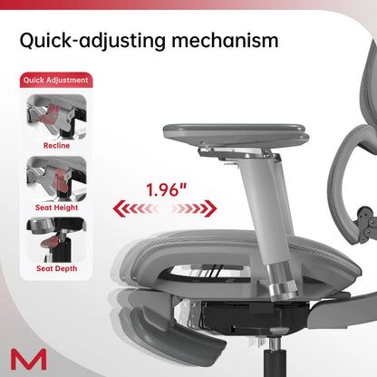 Gray High-Back Home Office Chair | Viva D2 Pro