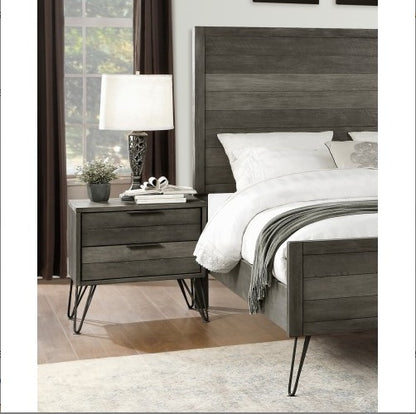 Viva Elite Contemporary Gray Nightstand – The Future of Industrial Sophistication