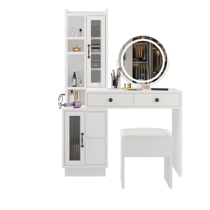 Viva Elite Elegant Four-Drawer Vanity Set – The Future of Sophisticated Beauty Organization