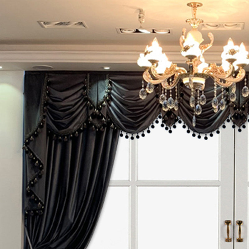 Viva Noir Collection: Viva Noir Étoile Luxuriously Thick Black Velvet Curtains