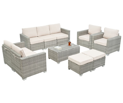 Viva Capri 10-Piece Patio Furniture Set – Alfresco Living, Elevated