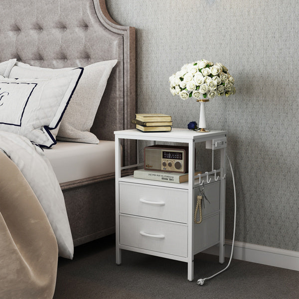 Charging Bedside Table with Wireless & USB Features | Viva