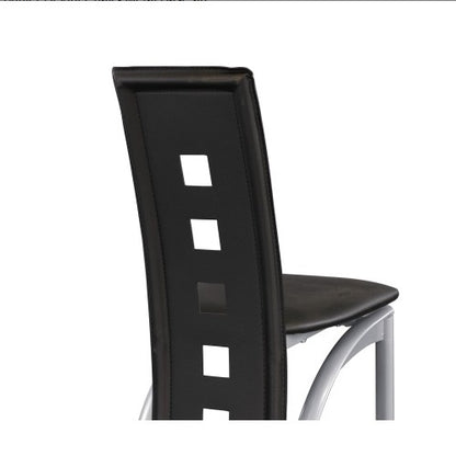Black & Silver Counter-Height Chairs, Set of 2 | Viva