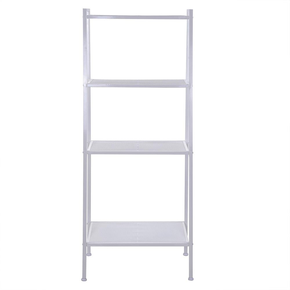 Viva Essentials Storage Series: Modern Ivory Metal Shelving Unit
