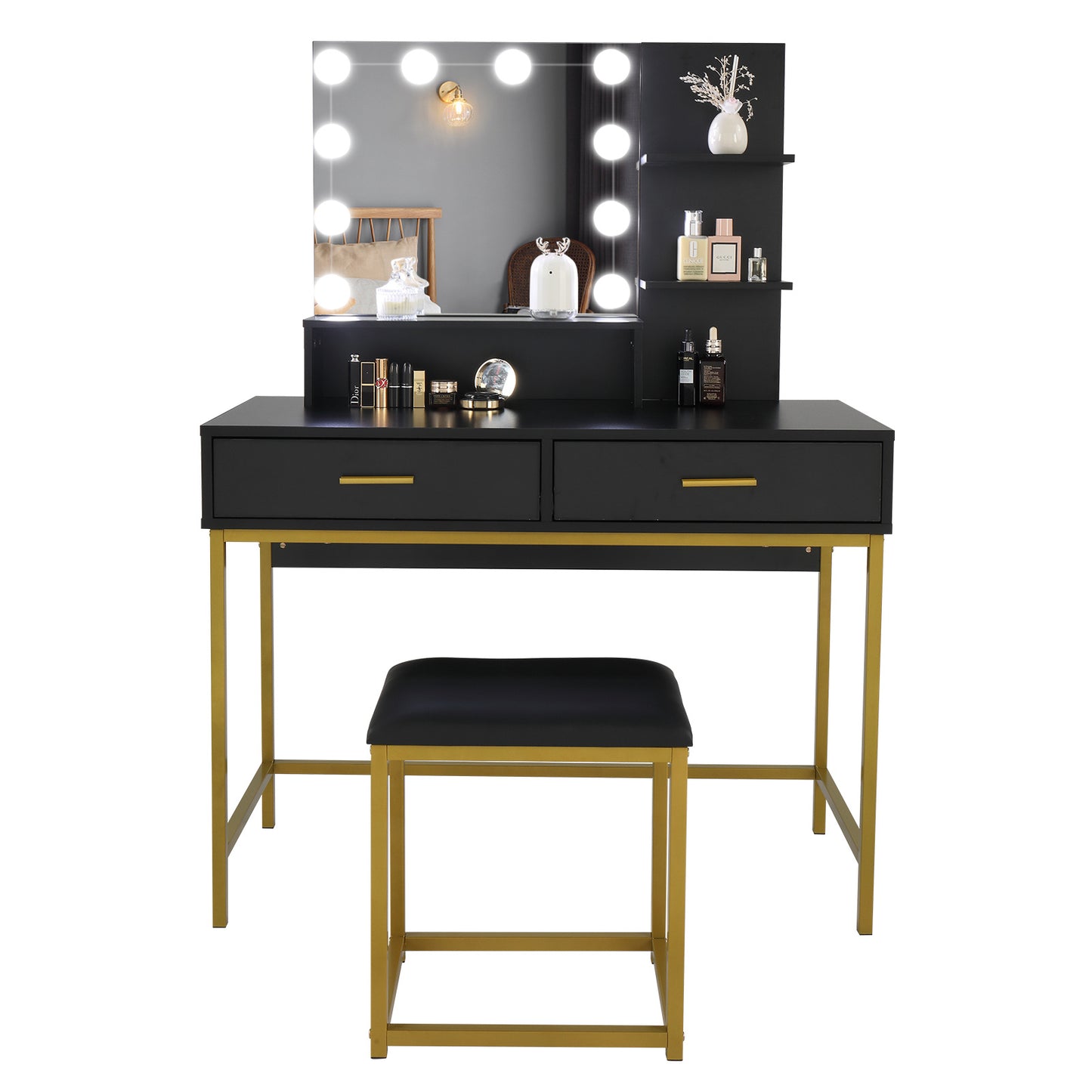 Viva Elite Trine Industrial Three-Tier Vanity Set - The Future of Minimalist Luxury