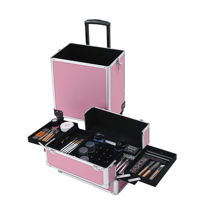 rolling vanity case styled for studios