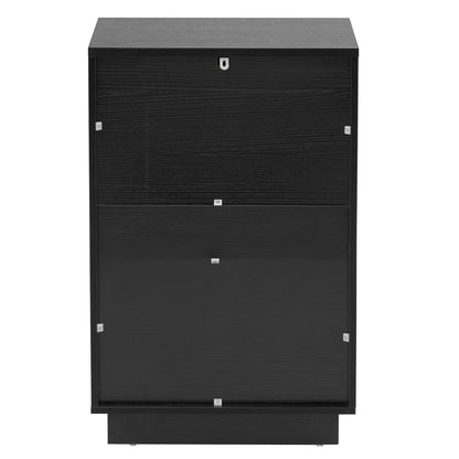 Viva Wave Noir Bedside Cabinet