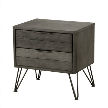 Viva Elite Contemporary Gray Nightstand – The Future of Industrial Sophistication