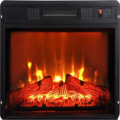 23-Inch Electric Fireplace Heater – Modern Infrared Heating with Realistic Flames