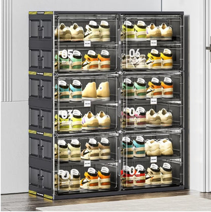 Black Plastic Shoe Organizer Cabinet – Multiple Configurations | Viva