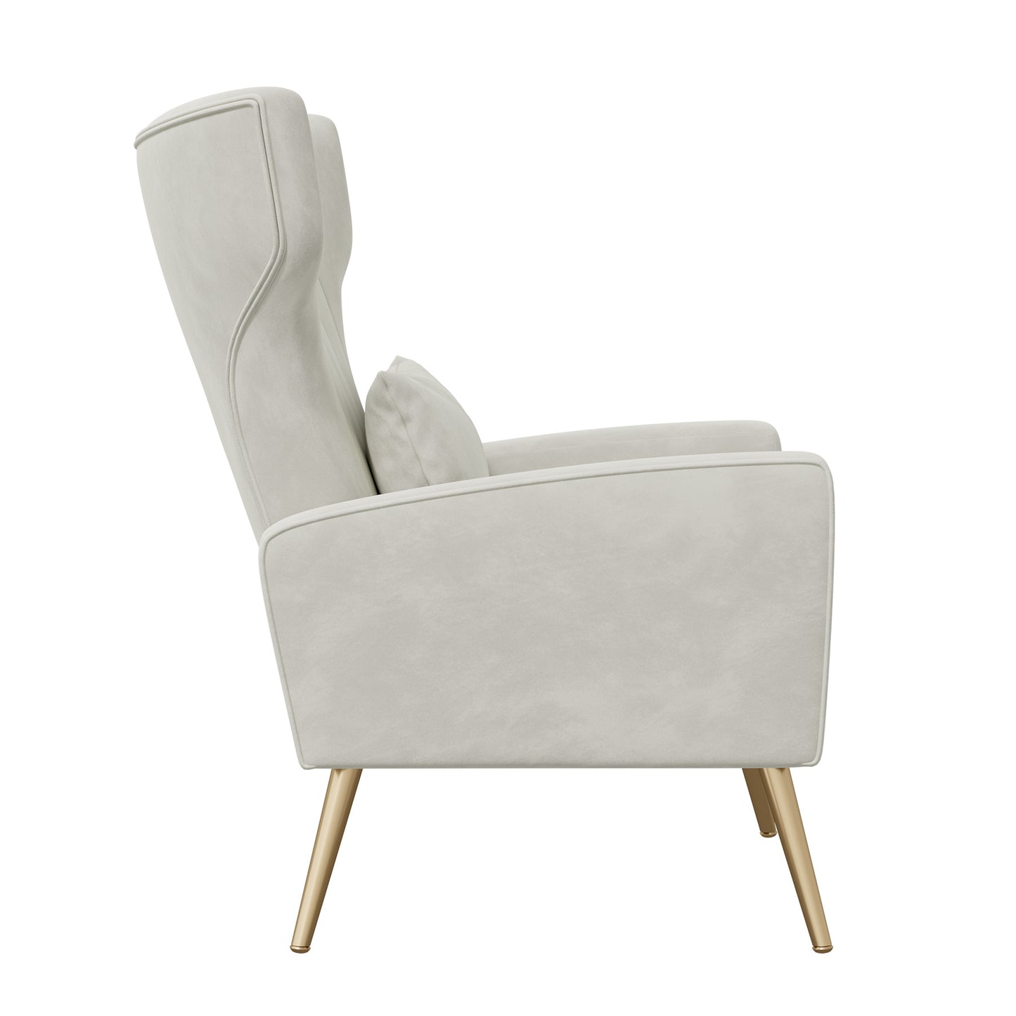 Viva Élan Collection: The Élan Aurore Velvet Wingback Accent Chair
