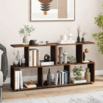 Elevate Your Home with the Stylish 2-Tier Wooden Bookcase | Viva Vanity