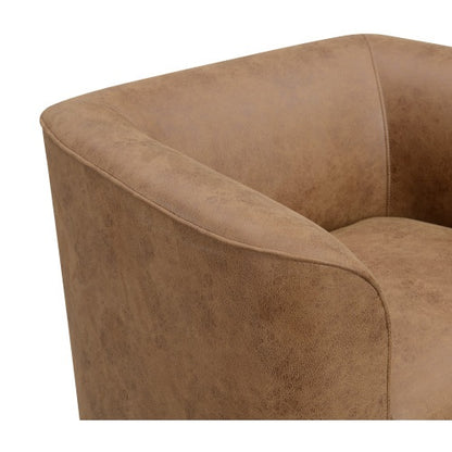 Wallace Bay Umbrella Brown Swivel Accent Chair