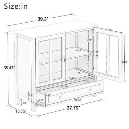 Viva Marigold Double-Glazed Buffet Lockers