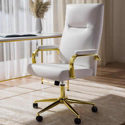 Viva Aurelia Collection: Viva Aurelia White Leather Executive Office Chair