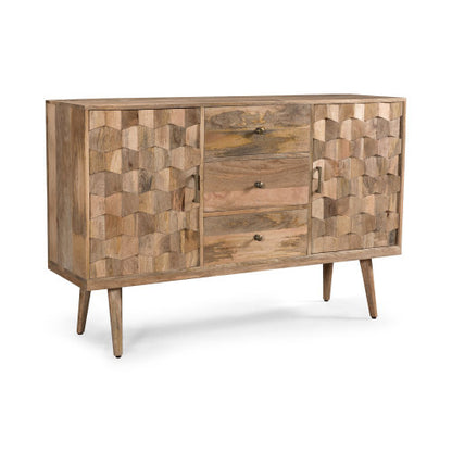 Wood-Tone 3-Drawer, 2-Door Sideboard | Viva