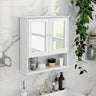 Viva Celeste Double-Mirror Bathroom Wall Cabinet