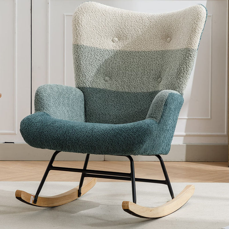 Viva Kaleido Mid-Century Modern Patchwork Accent Chair