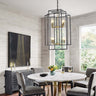 Viva Smart Living Collection: 8‑Lantern Tiered Farmhouse Chandelier