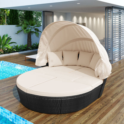 Viva Solara Collection: The Solara Circular Daybed with Retractable Canopy