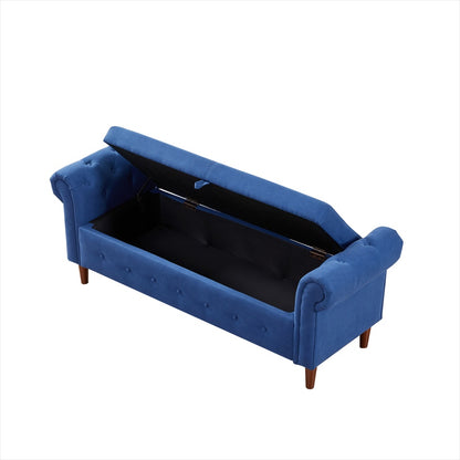 Viva Elite Nautica Navy Blue Storage Sofa Stool - The Future of Multi-Functional Design