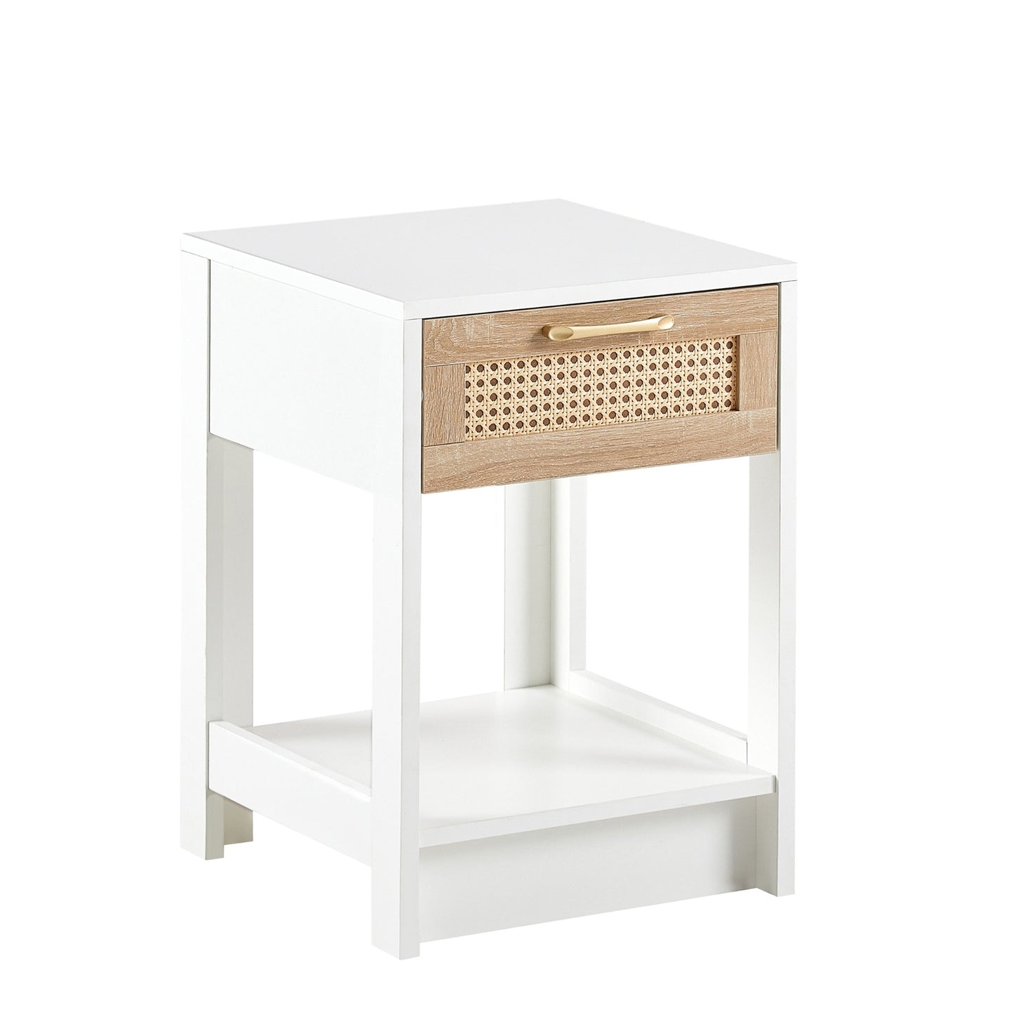 Viva Elite White Rattan Nightstand – The Future of Coastal Elegance
