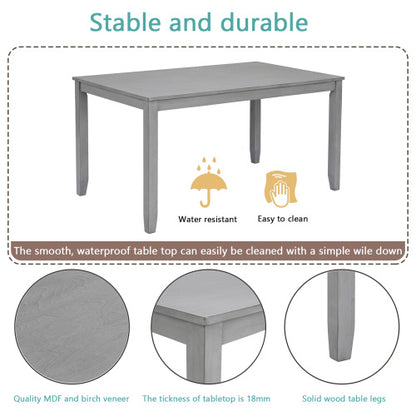 Gray 6-Piece Dining Set | Viva