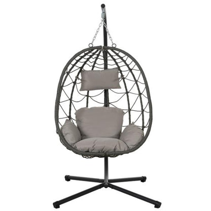 Luxury Hanging Basket Chair for Indoor & Outdoor | Stylish Swing Chair with Stand