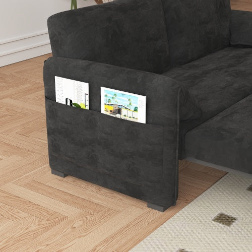 Viva Comfort Series: 63-Inch Velvet Multi-Mode Sofa Bed