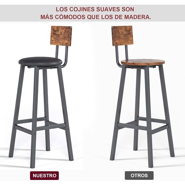 Éclat Bar Stool Set, 2-Piece | Viva