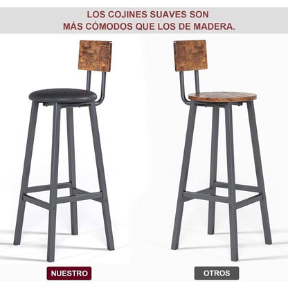 Éclat Bar Stool Set, 2-Piece | Viva