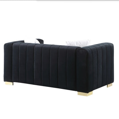 Viva Smart Modern Channel Chesterfield 3‑Seater Sofa