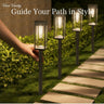 Viva Elite Solar Pathway Lights – 6-Pack Cold White LED Garden Illumination