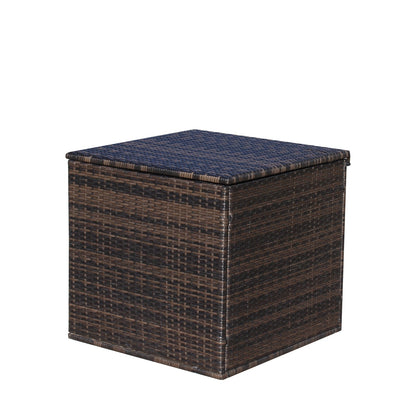Brown Wicker Patio Storage Box | Viva Aria