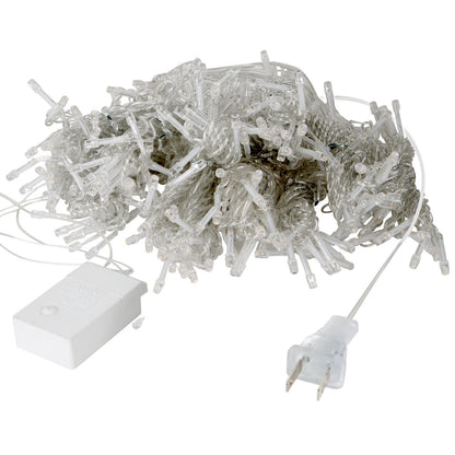 Viva Elite LED Curtain String Lights - 300 LEDs 8-Mode Remote (10ft)