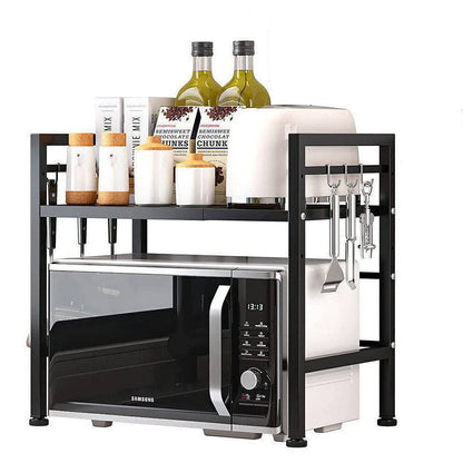 Viva Noir Extendable Single-Layer Kitchen Rack