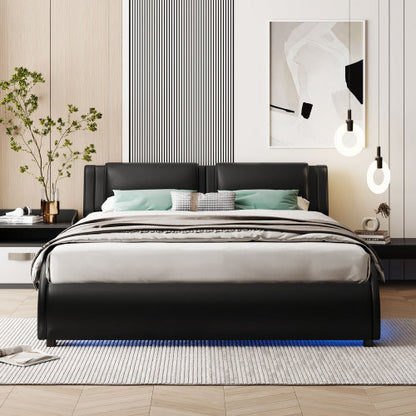 Viva Nocturne Collection: The Nocturne Lumina Full-Size LED Platform Bed