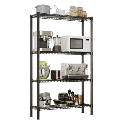 Viva Noir Collection: Viva Noir Static Four-Layer Metal Storage Rack