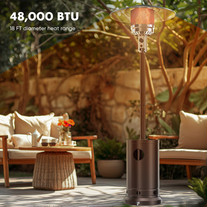 Viva Solstice™ 48,000 BTU Propane Patio Heater — Where Warmth Meets Urban Luxury