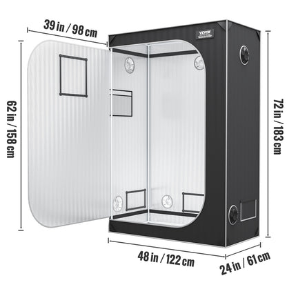 VEVOR 2×4 Grow Tent, 48×24×72 in. | Viva