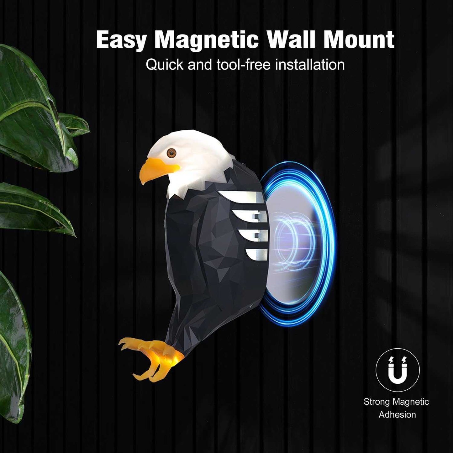 Bald Eagle Wall Light – American Eagle Night Light with Remote Control