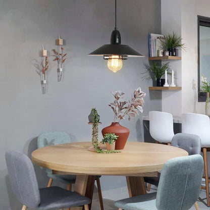 Viva Barnwood Collection: The Arden Black Farmhouse Pendant Light