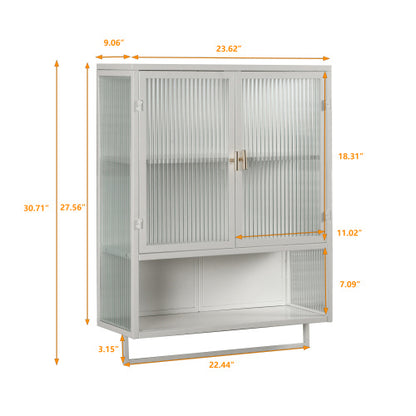 Viva Smart Storage Collection: Modern Double Door Wall Cabinet