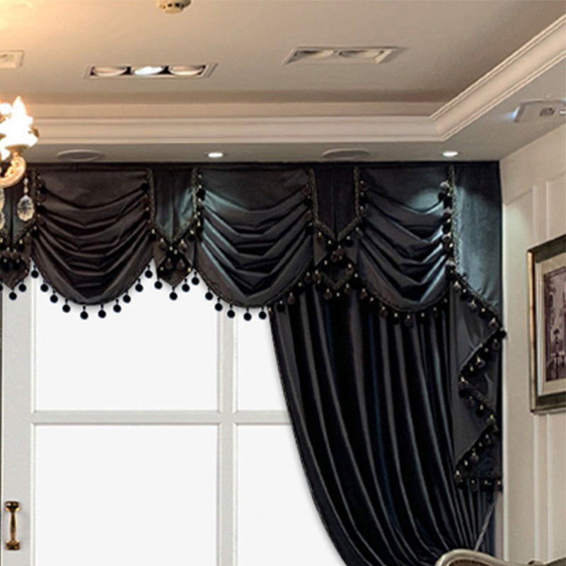 Viva Noir Collection: Viva Noir Étoile Luxuriously Thick Black Velvet Curtains