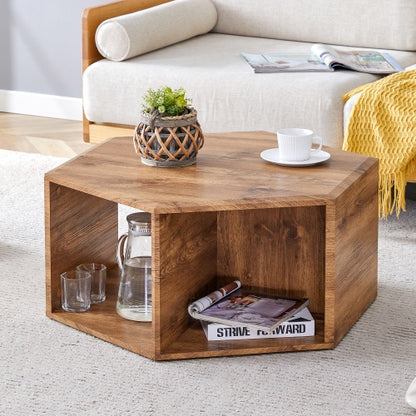 Hexagonal Coffee Table with Storage – 3 Colors | Viva Nexus