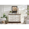 Rustic 6-Drawer Wooden Dresser - Spacious Farmhouse Storage Chest for Bedroom & Living Room